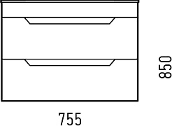 Corozo Тумба под раковину Юта 75 Z2 подвесная белая – фотография-4